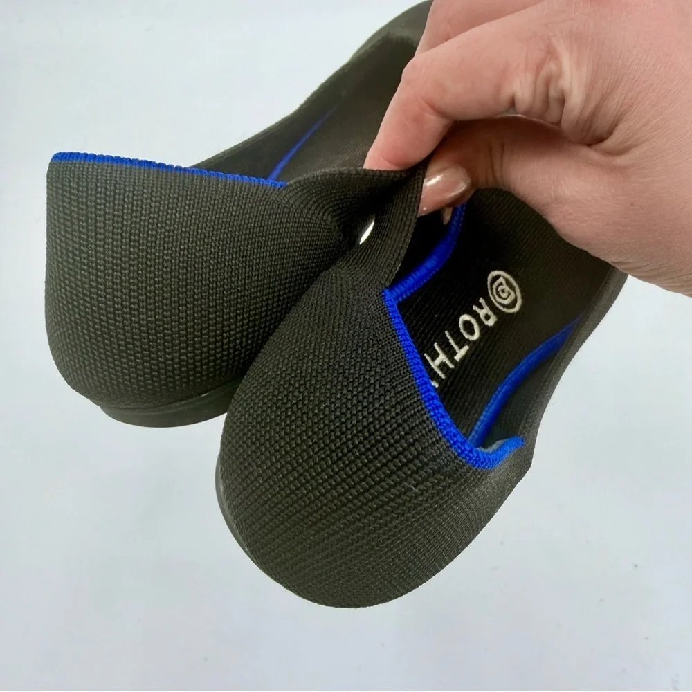 ROTHY’S The Flat Round Toe In Black Solid Size 8